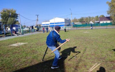 Барнаульская городская местная организация «Всероссийское общество инвалидов» приняла участие в соревнованиях по городкам в Новоалтайске
