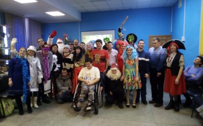 Молодые люди с инвалидностью из ячейки Ленинского района Барнаульской городской местной организации «Всероссийское общество инвалидов» приняли участие в праздничной программе «Новогодний переполох»